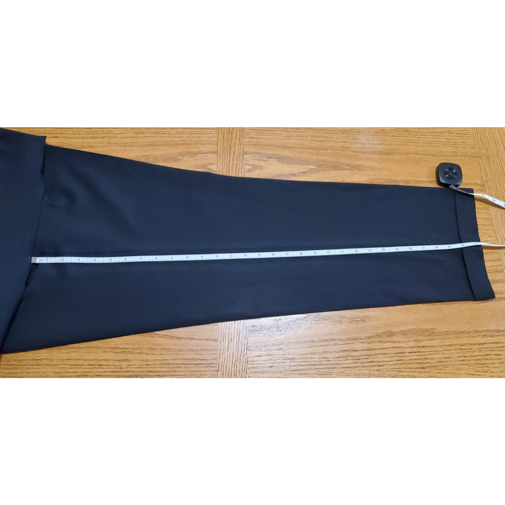 Lauren Ralph Lauren Men’s Dress Pants 38x32 Black Wool Blend Flat Front - Picture 6 of 11